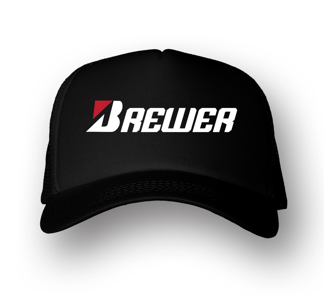BREWER FOAM TRUCKER HAT - BLACK